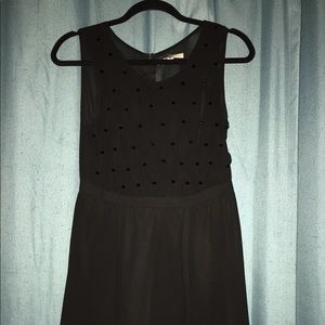 Black cocktail dress size Medium sheer front